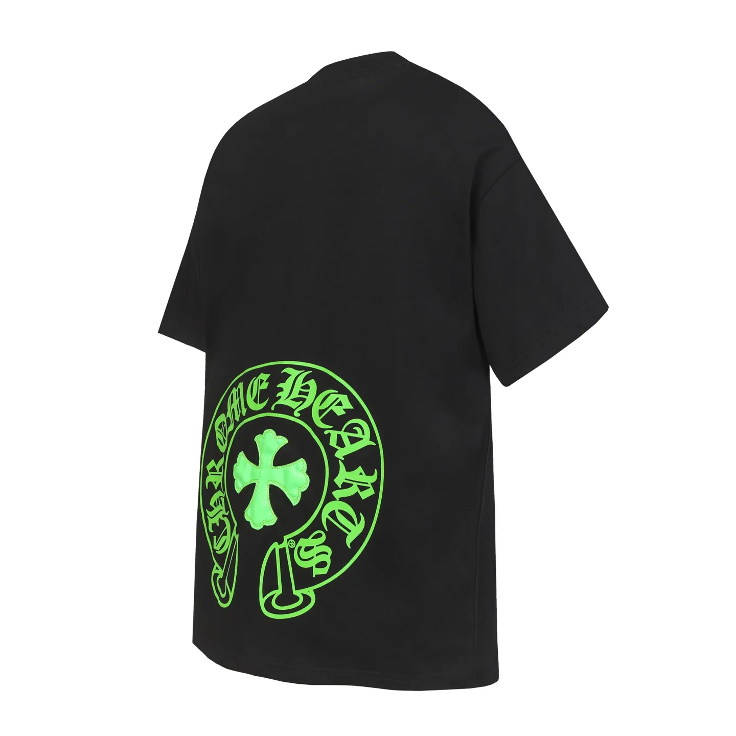 P150 Cross-border running quantity model, please do not place an order if you are pursuing quality - Chrome Hearts/Chrome Hearts Sanskrit leather cross✝️Best-selling short-sleeved T-shirt - High weight, high density and high quality. The wool is soft, delicate and skin-friendly. It feels soft and silky. It has excellent warmth and skin-friendly properties. - Customized weaving and dyeing, no color difference. No matter the fabric or workmanship details, it beats the ordinary version on the market -Colour: black -Size: S M L XL